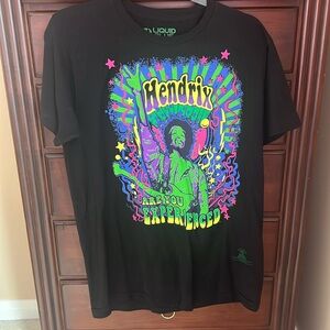 Liquid Blue Jimi Hendrix Are You Experienced Tee Shirt Medium